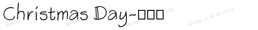 Christmas Day字体转换